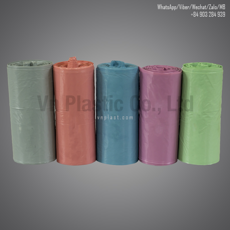 5 colors doggie roll bags