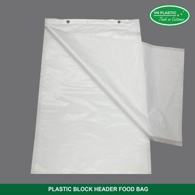 Plastic Block Header Food Bags
