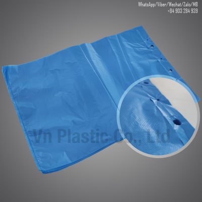 Plastic block header shopping bag
