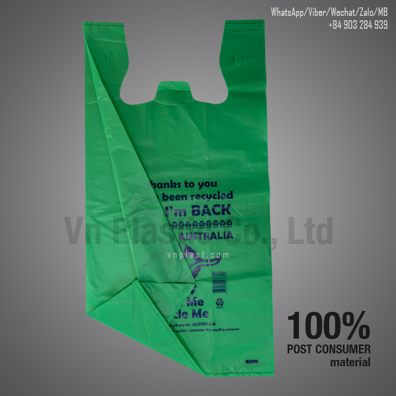 Economy reuse & recycled plastic bag