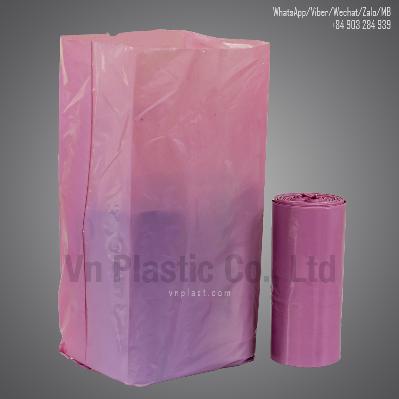 Plastic doggy bag removed from roll