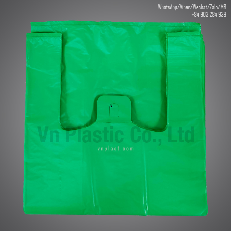A block of Super cheap recycled plastic t shirt bag