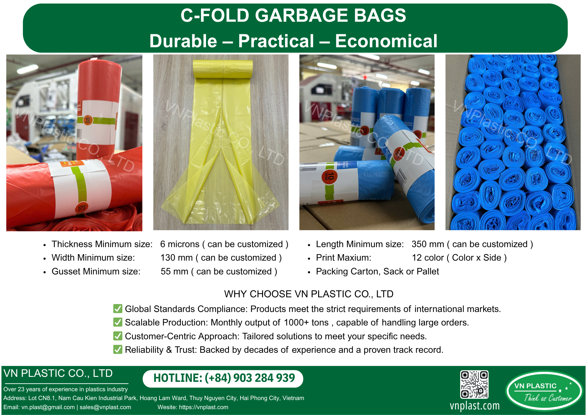 C-Fold Garbage Bags