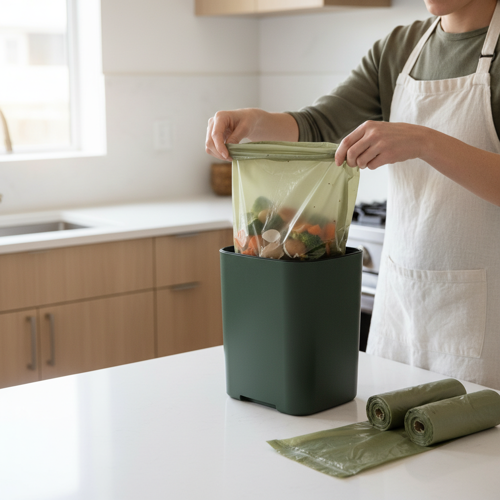 compostable trash bags by VN Plastic