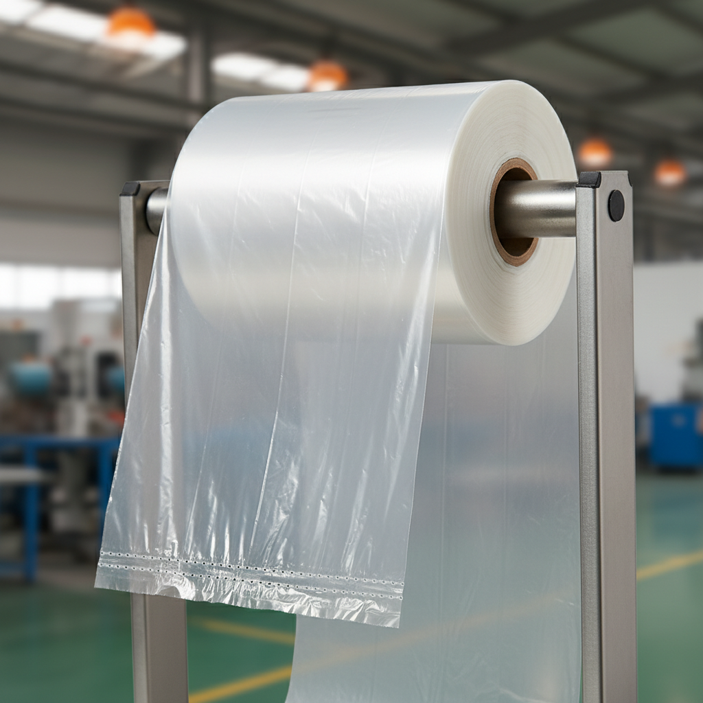 clear bags on a roll