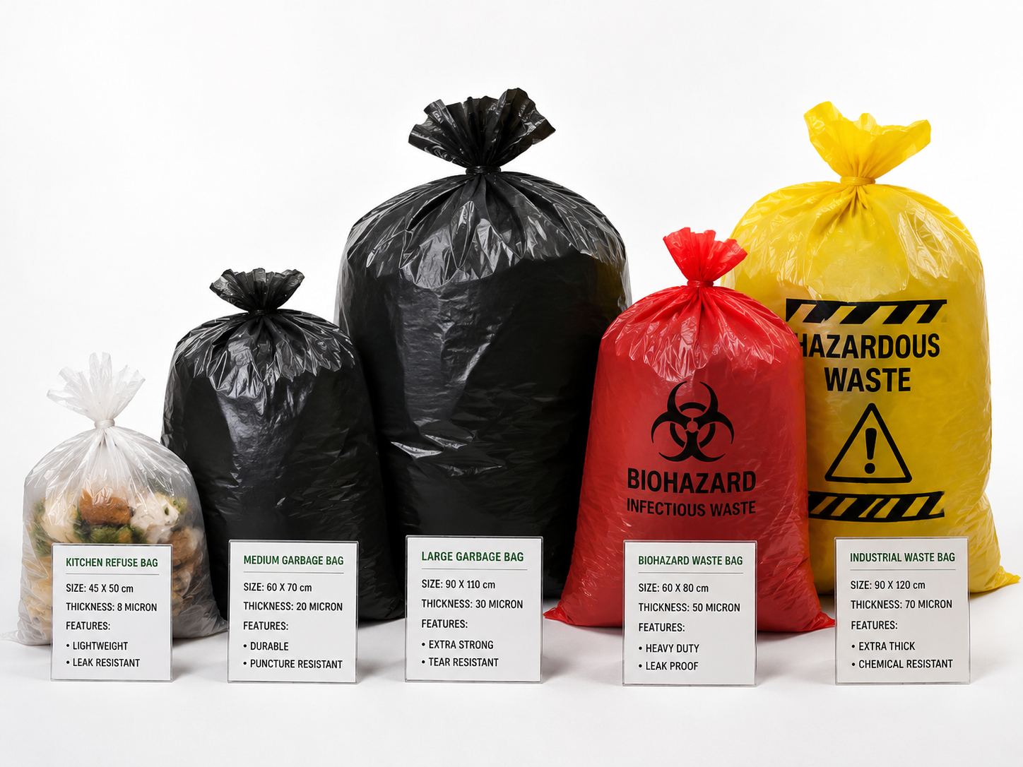 plastic garbage bags