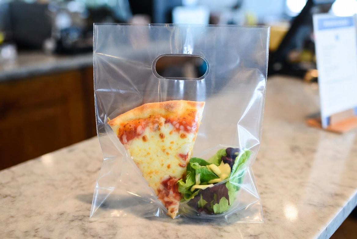 plastic bag for food delivery