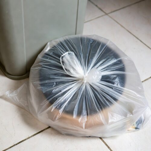 plastic garbage bag