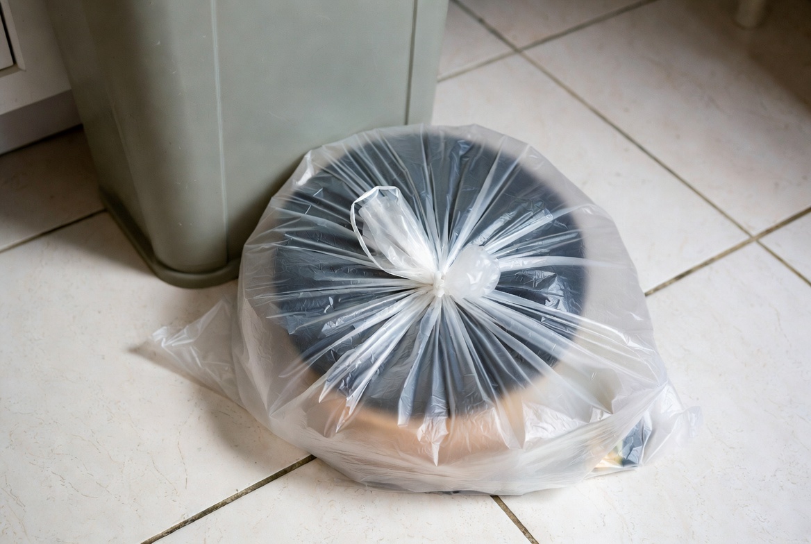 plastic garbage bag