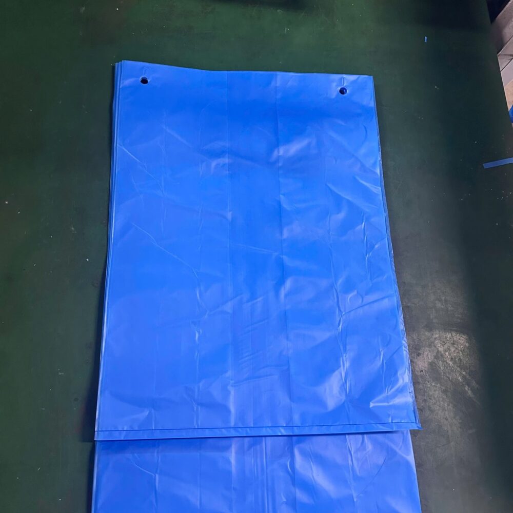 Stacked blue Easy Open Bags for fast dispensing