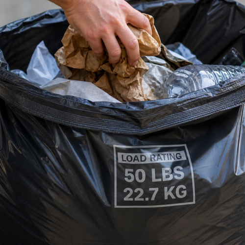 plastic refuse bag