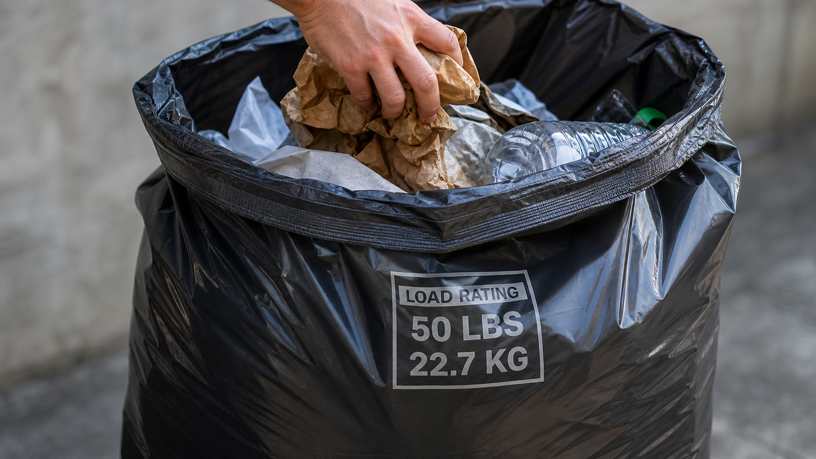 plastic refuse bag