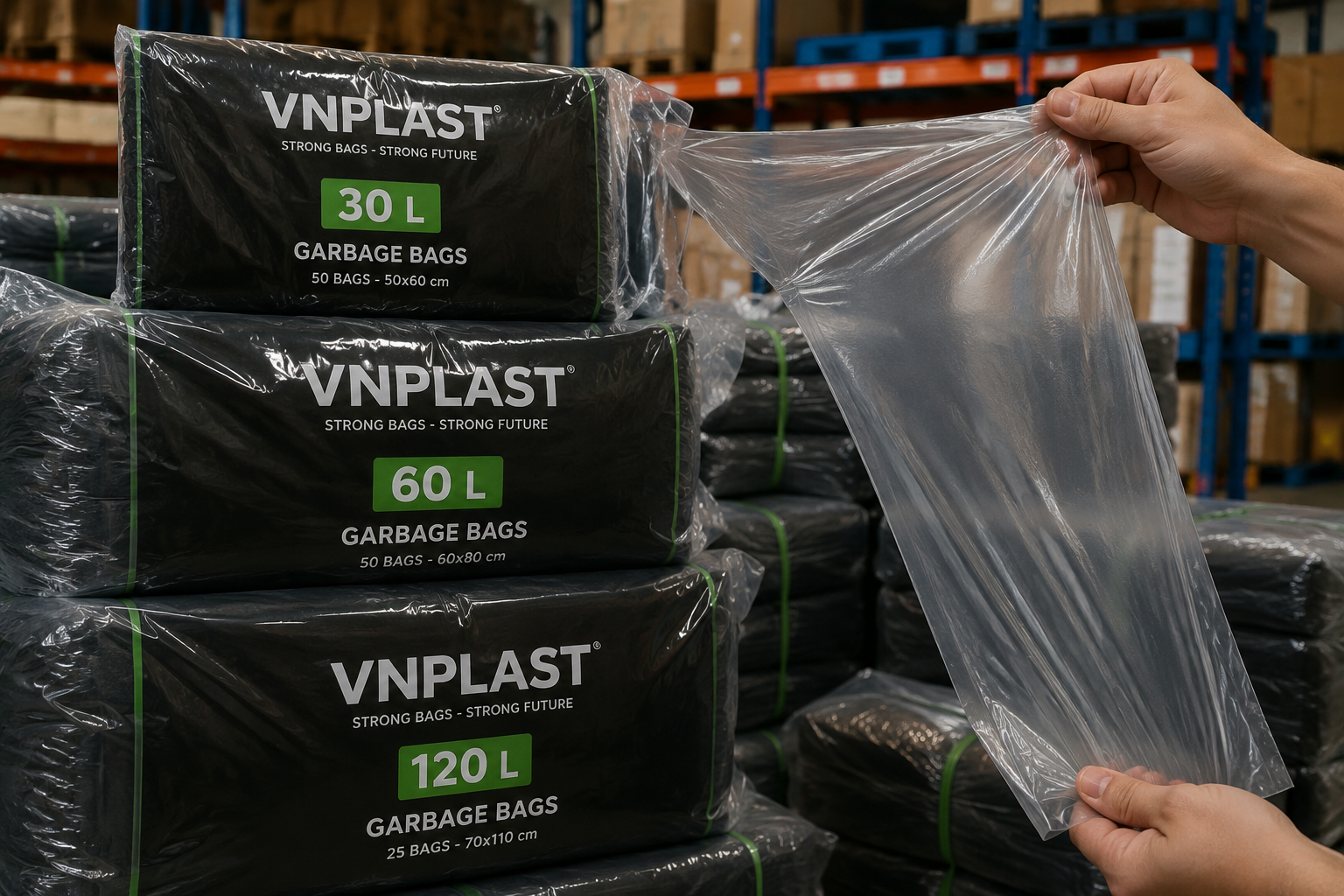 plastic garbage bags bulk