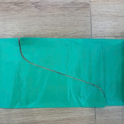 S-Cut Trash Bags on Roll perforation close-up