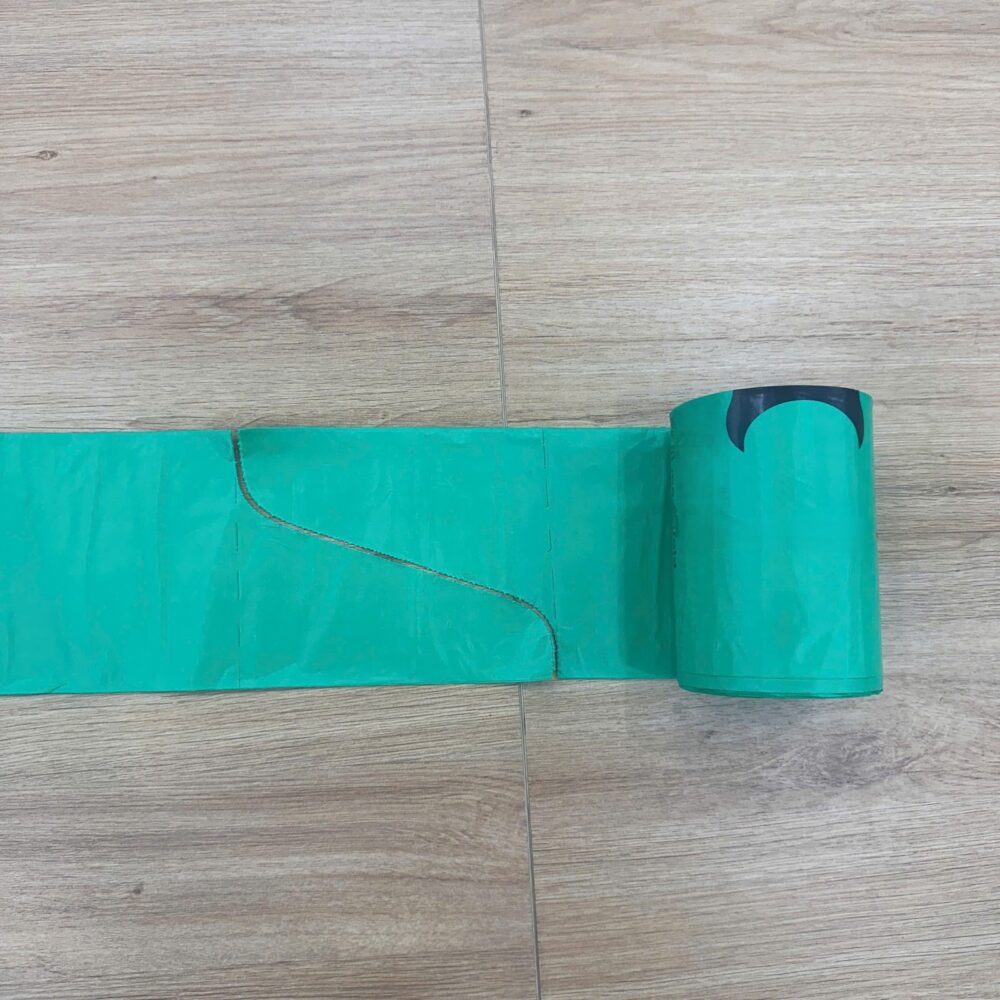 S-Cut Trash Bags on Roll perforation design