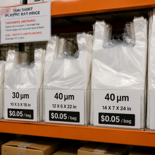 t shirt plastic bag price