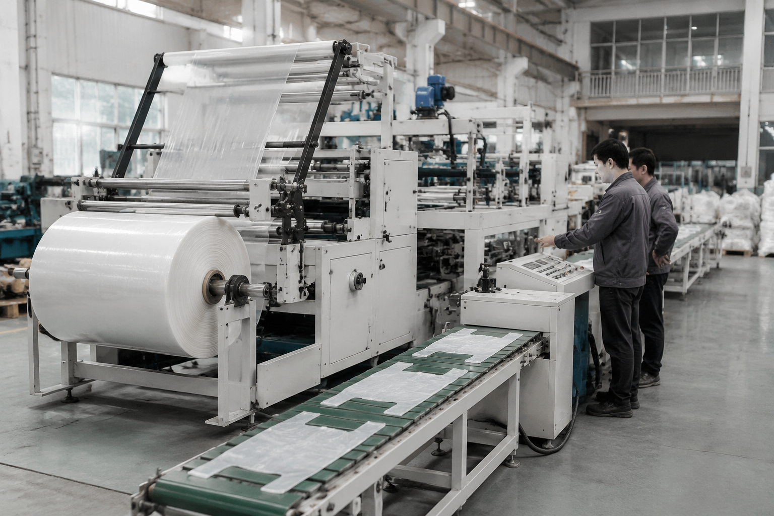 plastic bag machine price