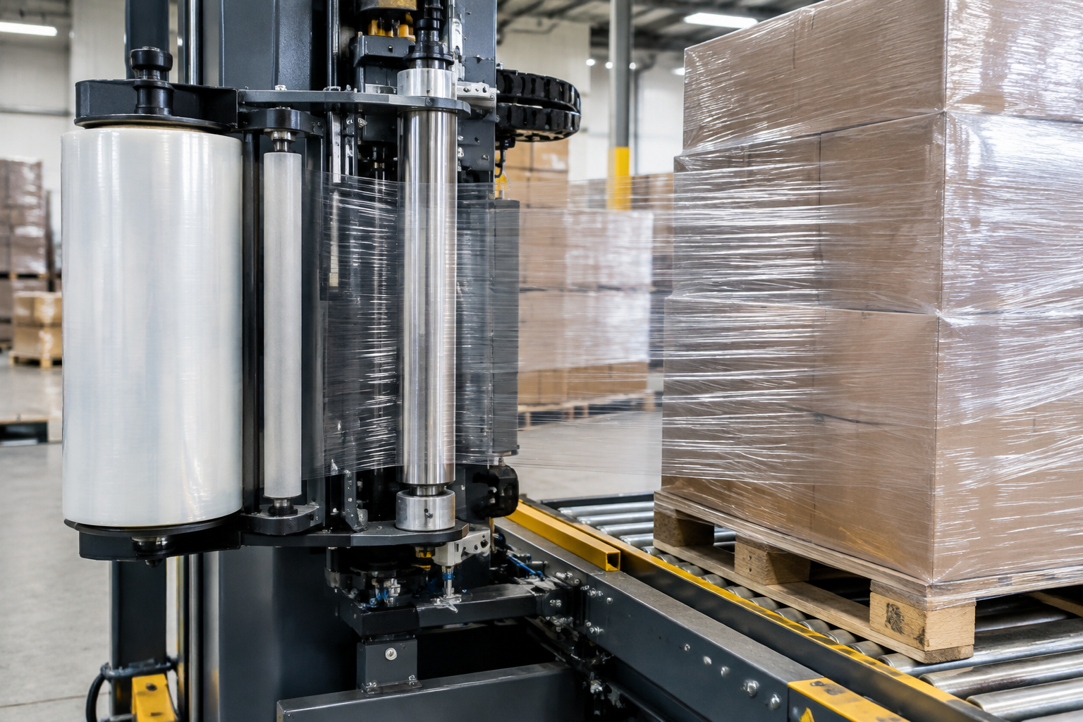 industrial stretch film machine