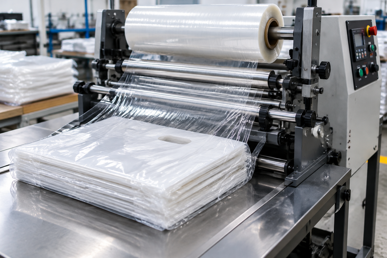 plastic bag wrap device