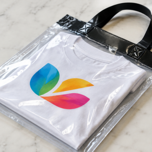 t shirt bag with logo