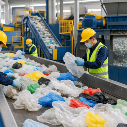 plastic bag recycling process