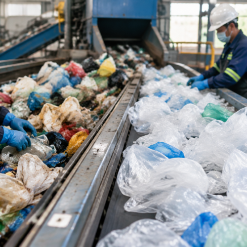 plastic bag recycling process