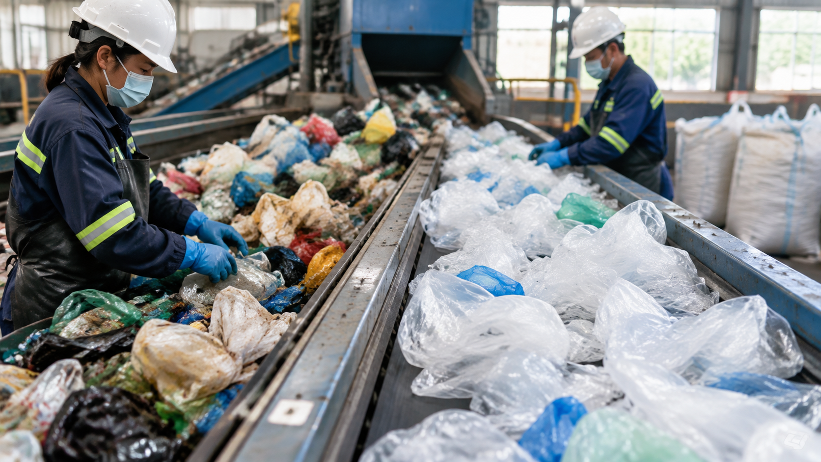 plastic bag recycling process